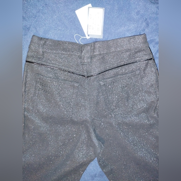 Dismero Redline metallic sparkly black jeans, size 26, midrise, straight leg - Picture 6 of 10